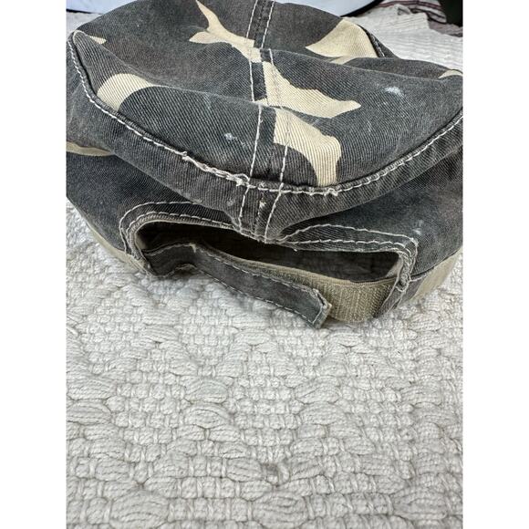 New England Patriots Camo Cadet Cap Distressed Otto Collection - Picture 2 of 6